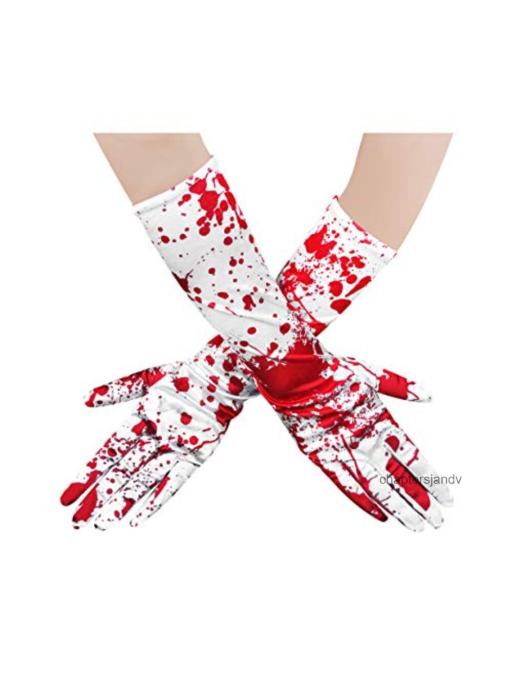 Bloody Gloves Blood Splattered Halloween Cosplay Costume Accessory